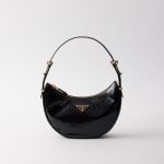 Prada Arqu?? Naplak Patent Leather Shoulder Bag