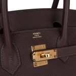 Hermes Birkin 30 Chocolat Togo Gold Hardware - Image 6