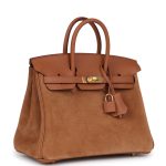 Hermes Birkin 25 Chamois Grizzly and Gold Swift Gold Hardware - Image 2