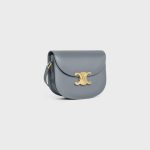 BESACE CLEA IN SHINY CALFSKIN BLUE GREY - Image 2
