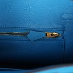 Hermes Birkin 25 Bleu Zanzibar Togo Gold Hardware - Image 8