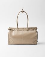 Prada Bonnie Large Leather Handbag - Image 4