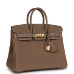 Hermes Birkin 25 Etoupe Togo Gold Hardware - Image 2