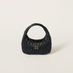Regular wander matelassé nappa leather hobo bag