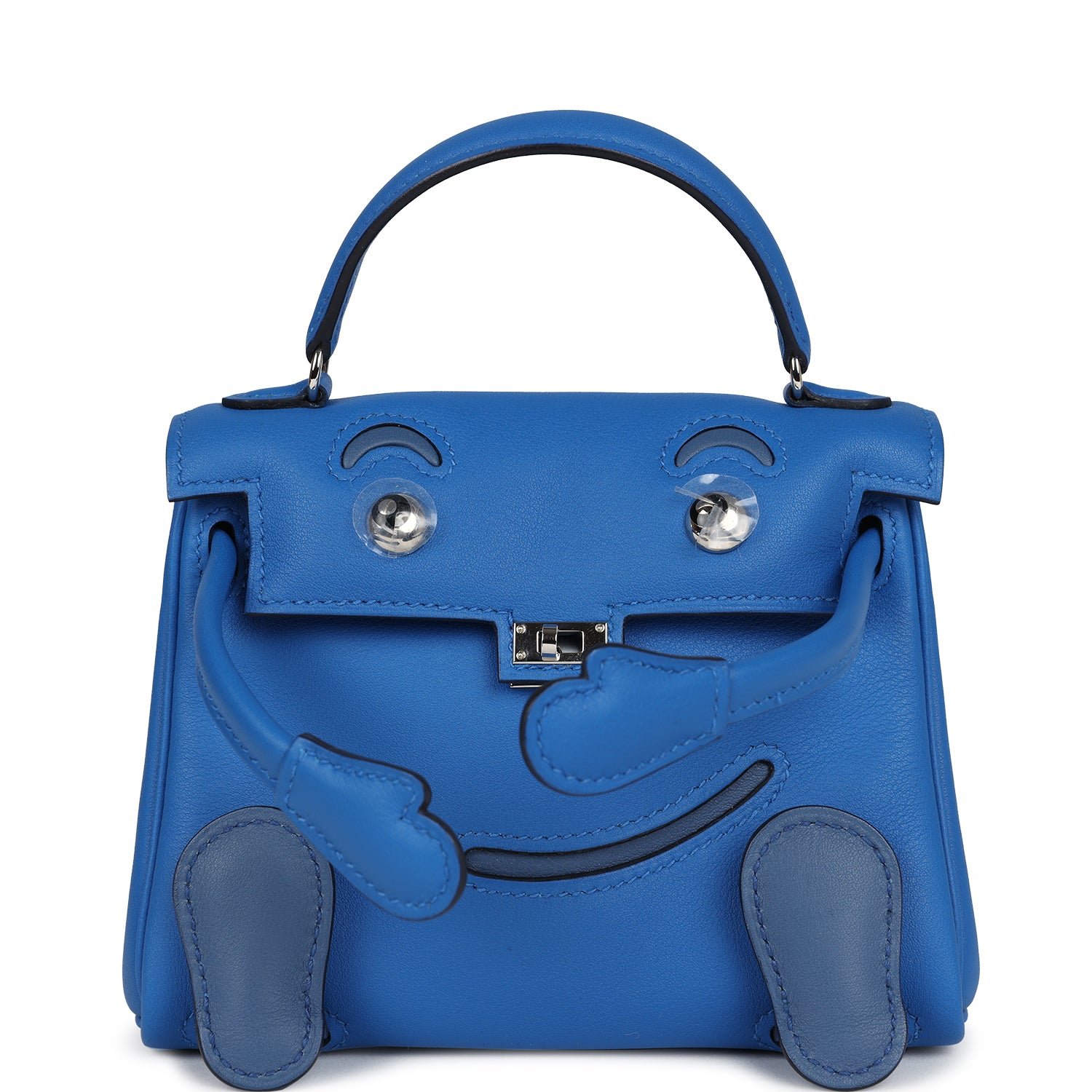91f9068f8d490ec4f953ef15c63d68ed46376bc0 Hermes “Quelle Idolle” Kelly Doll Bleu Zellige and Bleu Agate Swift Palladium Hardware - Image 1