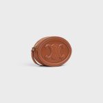CROSSBODY OVAL PURSE CUIR TRIOMPHE IN SMOOTH CALFSKIN TAN - Image 2