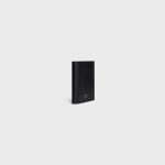 COMPACT WALLET TRIOMPHE CHARMS IN SHINY CALFSKIN BLACK - Image 2