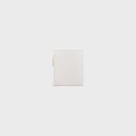 COMPACT WALLET TRIOMPHE CHARMS IN GRAINED CALFSKIN RICE - Image 3
