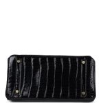 Hermes Birkin 30 Black Shiny Porosus Crocodile Gold Hardware - Image 5