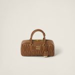 Large Arcadie matelassé nappa leather bag
