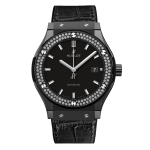 Hublot Classic Fusion Ceramic Diamonds 42mm Black Dial JJZ Base – Customize Version