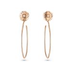 Extrait de Camélia hoop earrings