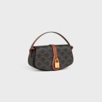 CLUTCH ON STRAP TABOU IN TRIOMPHE CANVAS AND CALFSKIN TAN - Image 2
