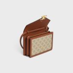 ENVELOPPE BAG IN TRIOMPHE CANVAS AND CALFSKIN GREGE - Image 4