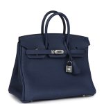Hermes Birkin 25 Bleu Saphir Togo Palladium Hardware - Image 2