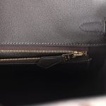 Hermes Birkin 25 Macassar Shiny Porosus Crocodile Gold Hardware - Image 8