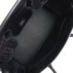 Hermes Birkin 30 Black Matte Alligator Palladium Hardware - Image 7