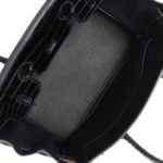 Hermes Birkin 30 Black Shiny Niloticus Crocodile and Togo Touch Rose Gold Hardware - Image 7
