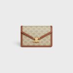 ENVELOPPE BAG IN TRIOMPHE CANVAS AND CALFSKIN GREGE