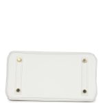 Hermes Birkin 25 New White Swift Gold Hardware - Image 5