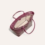 Goyard Goyardine Artois Tote PM Bordeaux Canvas & Chevroches Calfskin Palladium Hardware - Image 4