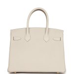 Hermes Birkin 30 Craie Togo Gold Hardware - Image 4