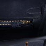 Hermes Birkin 30 Bleu Nuit Togo Gold Hardware - Image 8