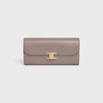 LARGE WALLET TRIOMPHE IN SHINY CALFSKIN PEBBLE