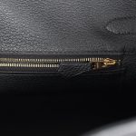 Hermes Birkin 30 Black Shiny Niloticus Crocodile and Togo Touch Rose Gold Hardware - Image 8