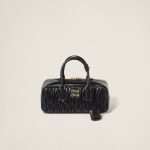 Large Arcadie matelassé nappa leather bag