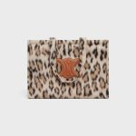 LARGE CABAS THAIS IN LEOPARD TEXTILE AND CALFSKIN LEOPARD