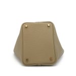 Hermes Beige Marfa Clemence Picotin Lock 18 Gold Hardware - Image 5