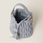 Matelassé nappa leather bucket bag - Image 5