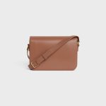 CLASSIQUE TRIOMPHE BAG IN SHINY CALFSKIN BRONZE - Image 3