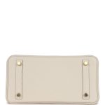 Hermes Birkin 25 Craie Togo Gold Hardware - Image 6
