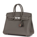 Hermes Birkin 25 Gris Meyer Togo Palladium Hardware - Image 5