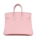 Hermes Birkin 25 Rose Sakura Swift Palladium Hardware - Image 4
