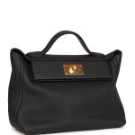 Hermes 24/24 Bag 29 Black Togo and Swift Gold Hardware - Image 2