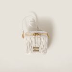 Matelassé nappa leather micro bag