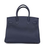 Hermes Birkin 30 Bleu Nuit Togo Gold Hardware - Image 4