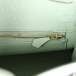 Hermes Birkin 25 Vert D’Eau Matte Alligator Gold Hardware - Image 8