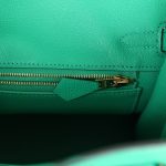 Hermes Birkin 25 Menthe Togo Gold Hardware - Image 8