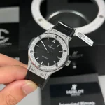 Hublot Classic Fusion Diamonds Moissanite Pave 38mm Black Dial – Handcrafted Diamod - Image 4