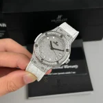 Hublot Classic Fusion Diamonds Moissanite Pave 38mm Dial Moissanite – Handcrafted Diamod - Image 3