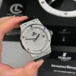 Hublot Classic Fusion Full Diamonds Moissanite Pave 42mm – Customize Diamod - Image 2