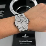 Hublot Classic Fusion Full Diamonds Moissanite Pave 42mm – Customize Diamod - Image 4