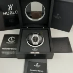 Hublot Classic Fusion Diamonds Moissanite Pave 42mm Dial Black – Customize Diamod - Image 9