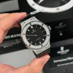 Hublot Classic Fusion Diamonds Moissanite Pave 38mm Black Dial – Handcrafted Diamod - Image 3