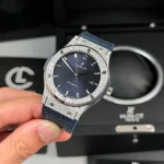 Hublot Classic Fusion Diamonds Moissanite Pave 42mm Blue Dial – Customize Diamod - Image 3
