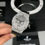 Hublot Classic Fusion SKULL Full Diamonds Moissanite Pave 42mm Black Dial – Handcrafted Diamod - Image 2